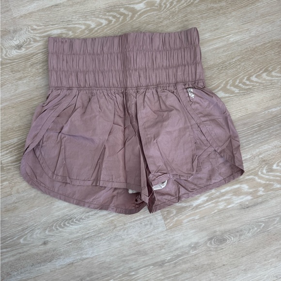 Free People FP Movement The Way Home Shorts Faded Dust Mauve Small - Picture 5 of 7